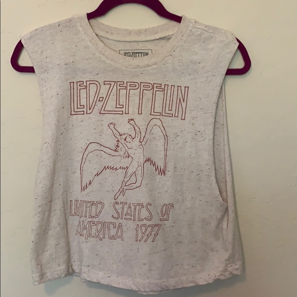 Led Zeppelin Muscle Tank Crop